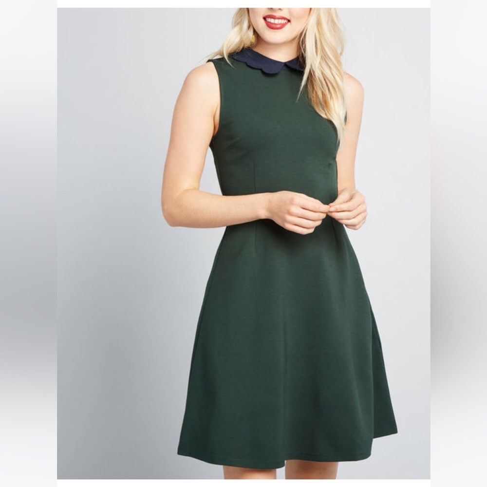 Modcloth All Polished Up Ponte Knit Dress